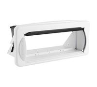 Goshyda Marine Boat Single DIN DVD Radio Shield Cubierta a Prueba de Agua Protector contra Salpicaduras Montaje Empotrado
