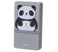 Goshyda Micrófono de Cancelación de Ruido USB, Micrófono de Juego de 2 Canales, Camioneta de Sonido 360 °, Compatible con Victorias, OSX, Android (Gris meteorito)