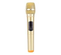 Goshyda Micrófono Inalámbrico de 2,4G con Receptor USB, Micrófono Dinámico de Mano, para Actuaciones en Escenario de Canto de Karaoke, Distancia de Recepción de 20M