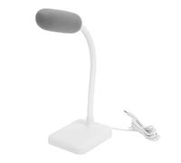 Goshyda Micrófono para Computadora, Micrófono de Escritorio con Cable de 3,5 Mm con Cancelación de Ruido y Sonido de Alta Fidelidad, Manguera Flexible de Cuello de Cisne, para