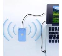 Goshyda Micrófono USB, Reducción de Ruido de AI Magnética de 2 Canales de 2 Canales, Camioneta Omnidireccional 360 °, para Victorias para OS X para Linux para Android (Blue)