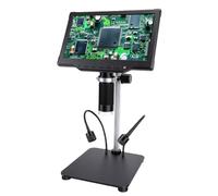 Goshyda Microscopio Digital, Zoom Infinito de 500 a 1000X, Pantalla HD 1080P de 10,1 Pulgadas con 8 Luces LED y Control Remoto, para Reparación de Electrónica, Inspección de PCB