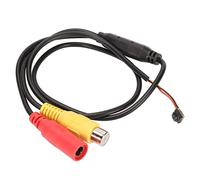 Goshyda Mini Cámara de Seguridad, Cámara de Vigilancia CCTV HD 800TVL, Cámara Analógica de Sonido de Video para el Hogar, Cámara Web Micro con Salida AV, para Hogares, Oficinas, Helicópteros