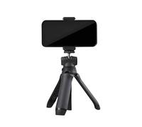 Goshyda Mini Trípode de Cámara Extensible, 20-49 Cm, Ajuste de 4 Secciones, Palo Selfie Portátil de Viaje Vlog con Zapata Fría Giratoria de 360° y Rosca de 1/4", para Teléfonos y Cámaras