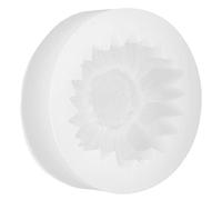Goshyda Molde de Silicona para Fondant de Girasol para Decoración de Pasteles, Molde Antiadherente para Hornear Flores para Dulces, Chocolate, Epoxi, Baby Shower, Fiesta de Cumpleaños, Color Blanco
