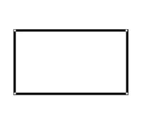 Goshyda Pantalla de Proyector, Pantalla de Películas de Proyector Portátil Antiarrugas Plegable 16:9, para Cine en Casa, Oficina Al Aire Libre (60 Pulgadas)