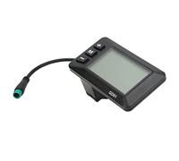 Goshyda Pantalla LCD GD01 para Bicicleta Eléctrica, Enchufe Impermeable Duradero para Controlador JN, 36V, 48V, Fácil Visualización de Datos para Manillar de 22,2mm