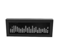 Goshyda Pantalla LED Music Spectrum, Analizador de Espectro de Música con Luz de Ritmo Controlado por Sonido, Volumen de Sonido Dinámico de Entrada con Cable para Sala de Juegos (Cool White)