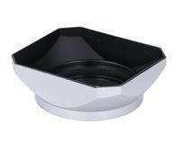 Goshyda Parasol para Lente de Cámara Digital Función de Sombreado Eficiente para Lentes de Cámara sin Espejo, Parasol Cuadrado de Aleación de Aluminio Plateado para Lente de de 40,5 Mm