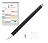 Goshyda Pen con Lápiz óptico de Doble Punta para Puntas de Calendario, Malla y Disco de 15 "con 2 Puntas de Reemplazo de Repuesto, sin Soporte de Clip de Montaje de Manchas (Black)