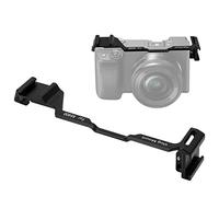 Goshyda Placa de Reubicación del Adaptador de Zapata Fría Dual, Soporte de Montaje de Zapata Fría de Extensión, para Accesorios de Cámara Sony A6400, Grabación de Video Vlogging