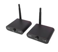 Goshyda Receptor de Transmisor de Sonido Inalámbrico de 2,4 GHz, 16 bits, 48 kHz, Latencia Cero, Receptor de Transmisor de Estéreo HiFi para Altavoces, Alcance de 100 M, Penetración en la Pared