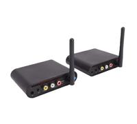Goshyda Receptor Transmisor AV Inalámbrico de 5,8 GHz, Transmisor de Vídeo de Sonido Inalámbrico de 8 Canales, para Cámara DVD DVR IPTV (Enchufe de la UE)