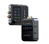 Goshyda Receptor Transmisor Bluetooth 5.4, Adaptador de Audio Bluetooth 2 en 1 con Batería de 1000 MAh, Compatible con Conexión Dual, para Teléfono, Tableta, TV y Altavoz