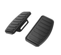 Goshyda Reposapiés Delantero Ajustable para Motocicleta, 2 Clavijas Antideslizantes para V-Star Drag Star V-MAX VTX1300 Shadow 400-750C GZ150-A, Plataforma Ancha (BLACK)