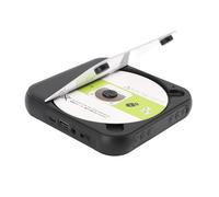 Goshyda Reproductor de CD Portátil, Reproductor de Música Bluetooth Recargable con Auriculares, Pequeño Reproductor de CD Retro para Viajes en Casa
