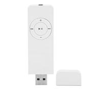 Goshyda Reproductor de MP3, Tarjeta de Memoria de 64G, Batería Máxima de 180 MAh, Sonido Decodificado sin Pérdidas, Mini Reproductor de Música de Bolsillo para Estudiantes Que Corren Viajes(Blanco)