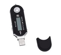 Goshyda Reproductor de MP3 USB, Reproductor de Música Digital con Auriculares, Soporte para Reproducción de Música y Visualización de Letras (Black)