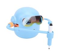 Goshyda Robot de Dibujo Inteligente para Niños, Juguete Educativo Interactivo con Interacción de Voz, 100 Tarjetas de Dibujo, 12 Bolígrafos de Colores, Aprendizaje de Inglés y Chino,