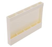 Goshyda Soporte para Pajita de Montaje en Pared, Organizador de Pajita Reutilizable de Plástico para Puerta de Gabinete o Encimera, Adhesivo Fuerte de Capacidad de 35 Lb, Instalación sin (WHITE)