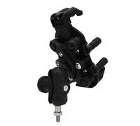 Goshyda Soporte para Teléfono de Motocicleta, Soporte de Manillar Ajustable de 360° de 8 Garras con Amortiguador de Vibración, Perilla Antirrobo, Funda de Silicona de Agarre Seguro para de Teléfono