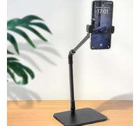 Goshyda Soporte para Teléfono Móvil para Escritorio, Altura Ajustable, Giratorio 360°, Compatible con Teléfonos Inteligentes de 3,5 a 6,9 Pulgadas