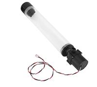 Goshyda Tanque de Refrigeración por Agua con Depósito Cilíndrico Acrílico con Bomba Integrada de 19W, Rosca G1/4 de 160mm, PMMA Transparente Resistente Al Calor para PC DIY (300 mm)
