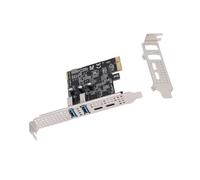 Goshyda Tarjeta de Expansión PCIe A USB 3.2 Gen 1 de 5 Gbps, 2 Puertos USB C y Puertos A Adaptador PCI Express de Escritorio para, OS X - Plug and Play
