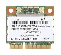 Goshyda Tarjeta de Red Inalámbrica, Módulo de Transmisión Estable de Alta Velocidad Mini Pci-Express 802.11b / G/N 300M, Plug and Play