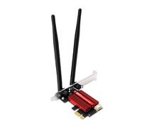Goshyda Tarjeta de Red Inalámbrica PCIe con Bluetooth 5.2, Adaptador de Red WiFi 6E de Doble Banda de 1800Mbps con Antenas de 8dBi, para Computadora de Escritorio para Videoconferencias
