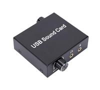 Goshyda Tarjeta de Sonido USB Externa, Adaptador de Audio USB de Sonido HiFi con Salida de de 16 bits y 48 KHz, Conector de 3,5 Mm, para Conferencias de Juegos de PC y Portátiles