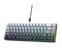 Goshyda Teclado Mecánico con Cable de 68 Teclas, Teclado para Juegos Retroiluminado RGB con Teclas Degradadas, Diseño Compacto Al 65% y Conexión Tipo C para PC Portátil (Negro Degradado)
