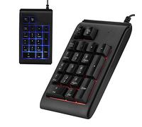 Goshyda Teclado numérico con Cable, USB con Cable Teclas numéricas de 19 Teclas Teclado numérico Digital con sensación de Tacto mecánico con 3 Luces de respiración de Color para computadora portátil