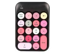 Goshyda Teclado Numérico Inalámbrico, 18 Teclas de Contabilidad Financiera Plug and Play, Mini Teclado Numérico Portátil de bajo Ruido de 2,4G con Receptor USB para Oficina
