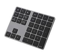 Goshyda Teclado numérico inalámbrico, Mini Bluetooth 34 Teclas numéricas Teclado numérico Teclado Digital con Distancia de transmisión de 10 m para computadora portátil Tableta portátil
