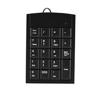 Goshyda Teclado numérico, Mini Teclado numérico USB Ultrafino portátil con Cable, Antideslizante, anticaída, para computadoras portátiles Computadoras de Escritorio, Negro