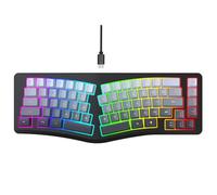 Goshyda Teclado Retroiluminado RGB Diseño Ergonómico de 69 Teclas, Teclado para Juegos con Cable con Tipo C Desmontable y Anti Fantasma de 25 Teclas para Uso en Múltiples Dispositivos