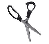 Goshyda Tijeras Dentadas Profesionales para Confección de Ropa, Tijeras de Borde Triangular de Acero Inoxidable, Cuchillas de Corte Decorativas de Tela de 7mm, 23cm (7mm)