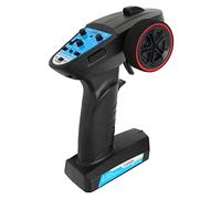 Goshyda Transmisor RC de 3 Canales de 2,4 GHz con Receptor, Control Remoto de Ajuste de Velocidad para Tanque de Barco de Coche, Agarre Ergonómico, Control Remoto de Coche RC Compatible con Interfaz