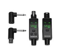 Goshyda Transmisor y Receptor de Micrófono XLR Inalámbrico de 2,4 Ghz, Compatible con Micrófonos Dinámicos y de Condensador, Sistemas PA Consolas de Mezcla (1 por 1)