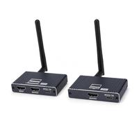 Goshyda Transmisor y Receptor HDMI Inalámbrico Salida Ultra HD 1080P 60Hz, Adaptador HDMI Banda Dual 2.4G 5G Diseño de Aleación de Aluminio para PC, TV Box, Proyector, Cine en Casa,