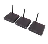 Goshyda Transmisor y Receptor Video Sanos Inalámbricos, Adaptador Audio Estéreo del Canal los 300m los 990ft de 2.4GHz 8 (Enchufe de la UE)