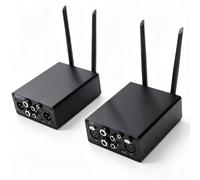 Goshyda Transmisor y Receptor XLR Inalámbrico, Transferencia de Señal Estable de Alcance de 100 M, Compatible con Interfaces XLR de 6,35 Mm y 3,5 Mm, para Actuaciones en KTV, Barras, (Enchufe de la