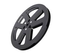 Goshyda Vacío Take Up Reel - 1/4 de 7 Pulgadas Vacío Pequeño Cubo con 6 Agujeros, Prueba de Flexión y Calidad de Sonido para Grabación Analógica, Grabación de Cinta de Grabación de (BLACK)