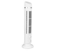 Goshyda Ventilador sin Aspas de Torre, Ventilador de Escritorio USB Seguro con Luz para el Hogar, Dormitorio, Oficina, Componentes Metálicos ABS de 4,1x13 Pulgadas (WHITE)