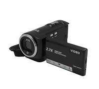 Goshyda Videocámara de Cámara de Vídeo, Full HD 2,7 K 50MP Grabadora de Cámara Digital con Zoom Digital 16X 2.8in Pantalla de Rotación, Videocámara Portátil Anti Shake DV para Viajes (8GB)