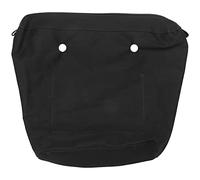GOSIA Lona SóLida Impermeable Inserto Forro Interior Inserto Bolsillo Cremallera para Obag o Bag Bolso de Mano Negro Mini