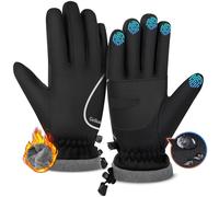 GoSkala Guantes de Invierno Unisex con Todos los Dedos táctiles, Cortavientos y Agarre Antideslizante. Ideales para Trabajo, conducción, esquí y Ciclismo
