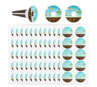 Gosknor 120 Pegatinas Autoadhesivas para el Crecimiento de Plantas, Etiquetas Cestas Cultivo Hidropónico Etiquetas Plantas Jardín para Registrar y Comprender el Crecimiento de las Plántulas