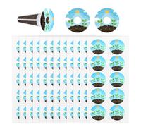 Gosknor 120 Pegatinas Verdes Cultivo Plantas, Etiquetas Jardín Hidropónico PVC Redondas Cestas Cultivo Accesorios para Jardín Hidropónico para Etiquetar y Comprender el Crecimiento de las Plantas